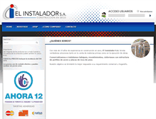 Tablet Screenshot of elinstaladorsa.com.ar